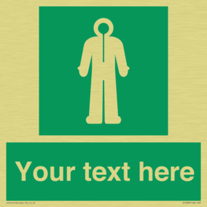 Custom sign safe condition Survival clothing